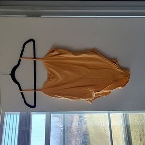 Fitted Cami Rib-Knit Bodysuit for Women, XL